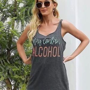 Grey race back tank top 🦋